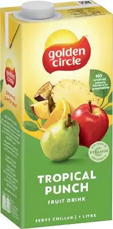 IGA Golden Circle Fruit Drink 1 Litre Selected Varieties offer