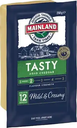 IGA Mainland Cheese Block 200‑250g Selected Varieties offer
