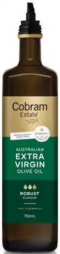 IGA Cobram Estate Australian Extra Virgin Olive Oil 750mL Selected Varieties offer
