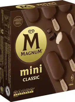 IGA Streets Magnum Ice Cream 4 Pack or Mini 6 Pack Selected Varieties offer