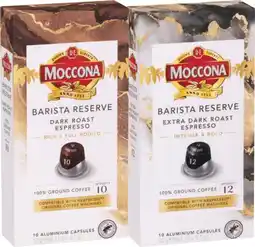 IGA Moccona Barista Reserve Coffee Capsules 10 Pack Selected Varieties offer