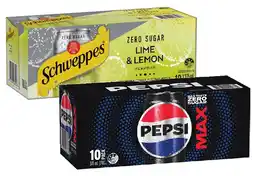 IGA Pepsi, Solo or Schweppes Infused Natural Mineral Water 10x375mL Selected Varieties offer