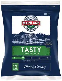 IGA Mainland Grated Cheese 200g Selected Varieties offer