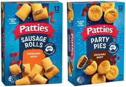 IGA Patties Party Pies, Sausage Rolls or Pasties 12 Pack Selected Varieties offer