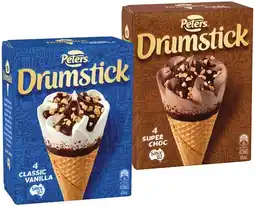 IGA Peters Drumstick 4 Pack or Mini 6 Pack Selected Varieties offer