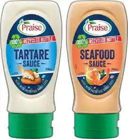 IGA Praise Tartare or Seafood Squeezy Sauce 250mL offer