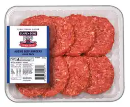 IGA Slape & Sons Aussie Beef Burgers Value Pack 800g offer