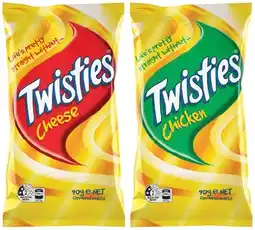 IGA Twisties 65‑90g, Cheetos 80‑90g or Burger Rings 90g Selected Varieties offer