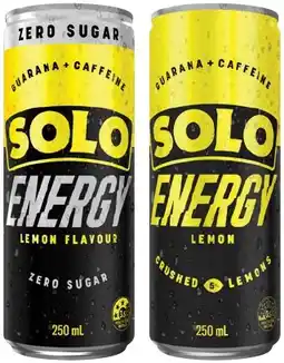 IGA Solo Energy Drink 250mL Selected Varieties offer