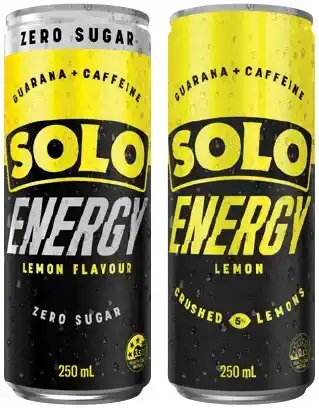 IGA Solo Energy Drink 250mL Selected Varieties offer