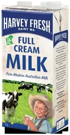 IGA Harvey Fresh Skim, Lite or Full Cream Milk 1 Litre offer