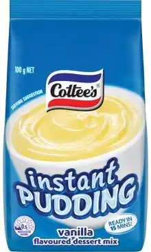 IGA Cottee’s Vanilla Flavoured Instant Pudding Mix 100g offer