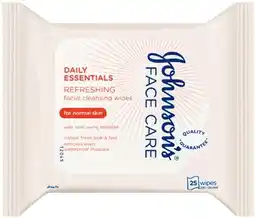 IGA Johnson’s Facial Cleansing Wipes 25 Pack Selected Varieties offer