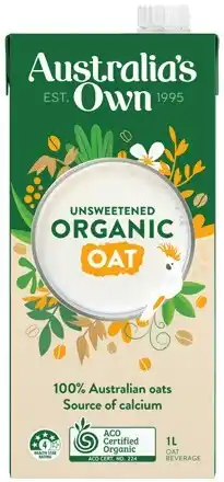 IGA Australia’s Own Unsweetened Organic Oat Milk 1 Litre offer