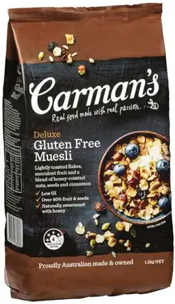 IGA Carman’s Muesli Deluxe 1.2kg offer