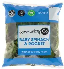 IGA Community Co Baby Spinach and Rocket 100g offer