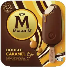 IGA Streets Magnum Double Caramel Ego 3 Pack offer