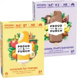 IGA Proud & Punch Ice Cream 6 Pack Selected Varieties offer