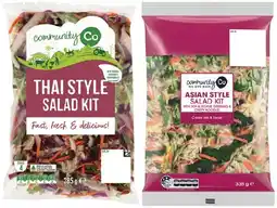 IGA Community Co Asian Style Salad Kit 335g or Thai Style Salad Kit 285g offer