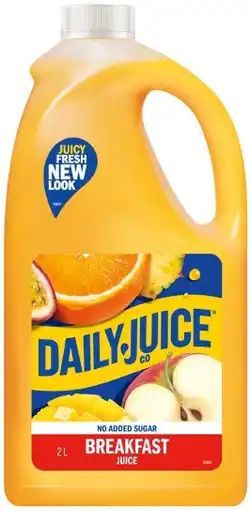 IGA Daily Juice Co No Added Sugar Breakfast Juice 2 Litre offer