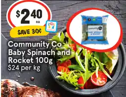 IGA Community Co Baby Spinach and Rocket 1 offer