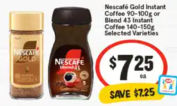 IGA Nescafé Gold Instant Coffee or Blend 43 Instant Coffee offer
