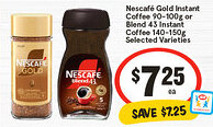 IGA Nescafé Gold Instant Coffee or Blend 43 Instant Coffee offer