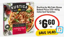 IGA Rustica by McCain Stone Baked Pizza offer