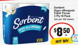 IGA Sorbent Hypo-Allergenic Toilet Tissue offer