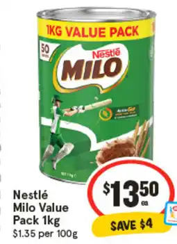 IGA Nestlé Milo Value Pack offer