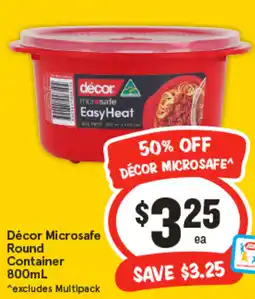 IGA Décor Microsafe Round Container offer