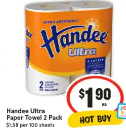 IGA Handee Ultra Paper Towel offer