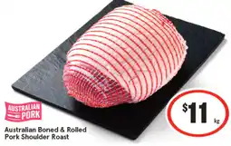 IGA Australian Boned & Rolled Pork Shoulder Roast offer