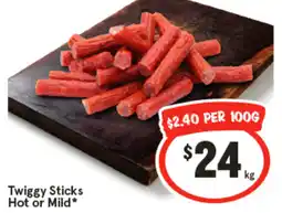 IGA Twiggy Sticks Hot or Mild offer