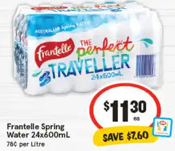IGA Frantelle Spring Water offer