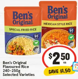 IGA Ben's Original Flavoured Rice offer