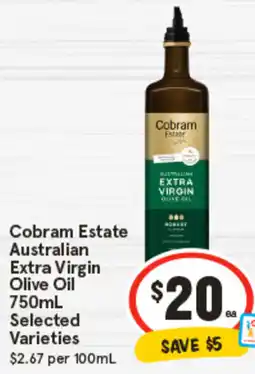 IGA Cobram Estate Australian Extra Virgin Olive Oil offer