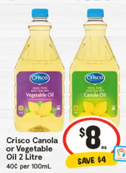 IGA Crisco Canola or Vegetable Oil offer