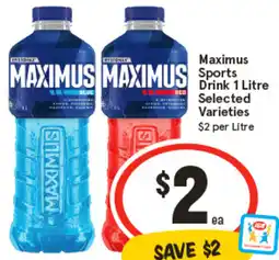 IGA Maximus Sports Drink offer