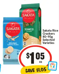 IGA Sakata Rice Crackers offer