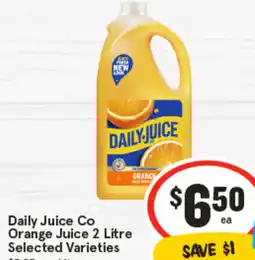 IGA Daily Juice Co Orange Juice offer