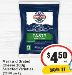 IGA Mainland Grated Cheese offer