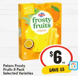 IGA Peters Frosty Fruits 8 Pack offer