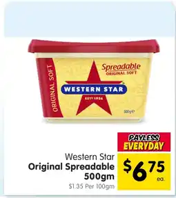 Spar Western Star Original Spreadable offer