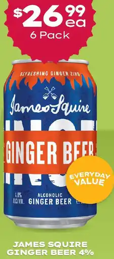 Thirsty Camel JAMES SQUIRE GINGER BEER 4% offer