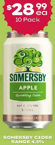 Thirsty Camel SOMERSBY CIDER RANGE 4.5% offer