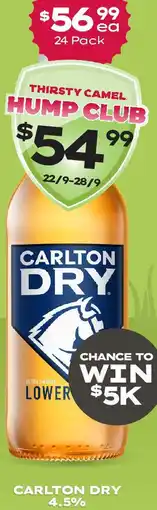Thirsty Camel CARLTON DRY 4.5% offer