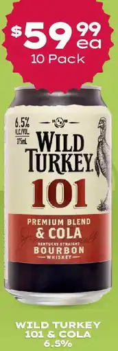 Thirsty Camel WILD TURKEY 101 & COLA 6.5% offer