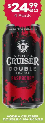 Thirsty Camel VODKA CRUISER DOUBLE 6.8% RANGE offer