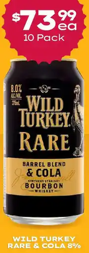 Thirsty Camel WILD TURKEY RARE & COLA 8% offer